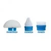 Venteo 3 Brosses ACTI BRUSH - TELESHOPPING - Blanc/Bleu - Adulte - Recharge A...