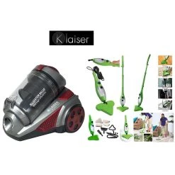 Klaiser Pack Aspirateur Sans Sac Multi Cyclone Alligator Xtreme Force-...
