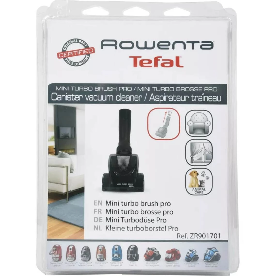 Brosse Poils Durs Rowenta Mini Lock Systeme