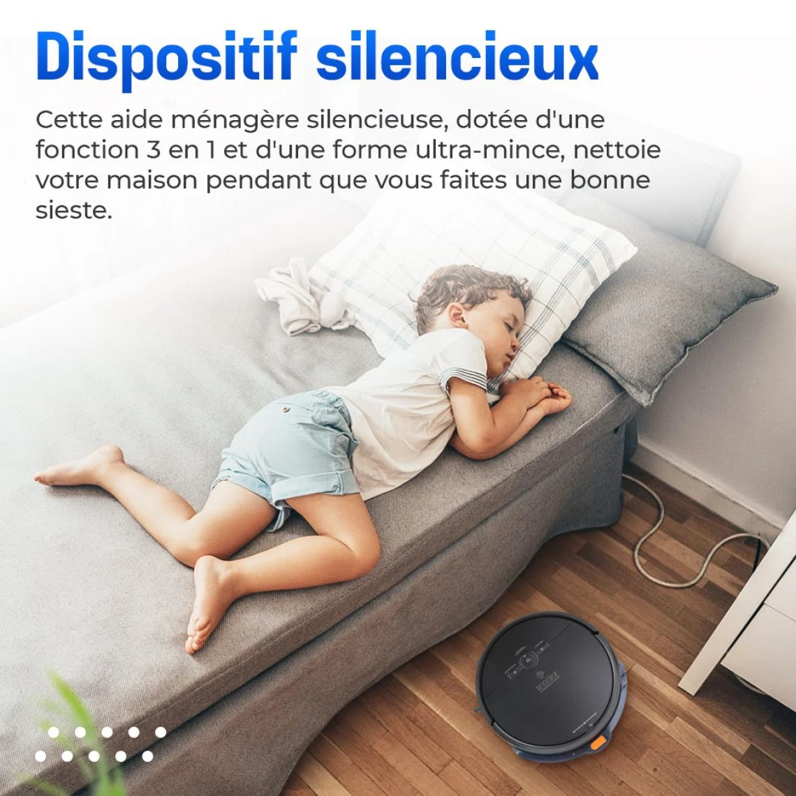 Anodex Aspirateur Robot - Avec Fonction De Nettoyage - Avec Station De Charge... – Image 3