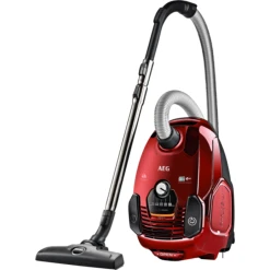 AEG VX7 Aspirateur Traîneau Protection Antichoc 3.5L 650W 70dB Rouge